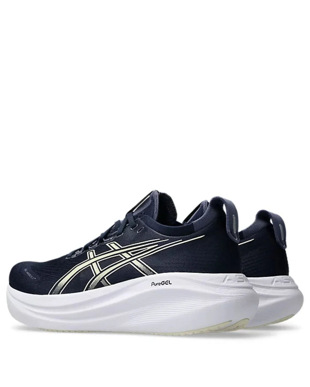 ASICS Gel Nimbus 27 Men Running Shoes - Midnight/Vanilla