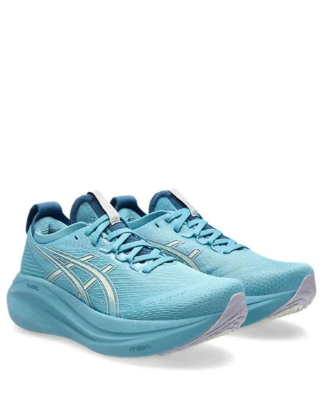 ASICS Gel Nimbus 27 Women Running Shoes - Still Water/Cream