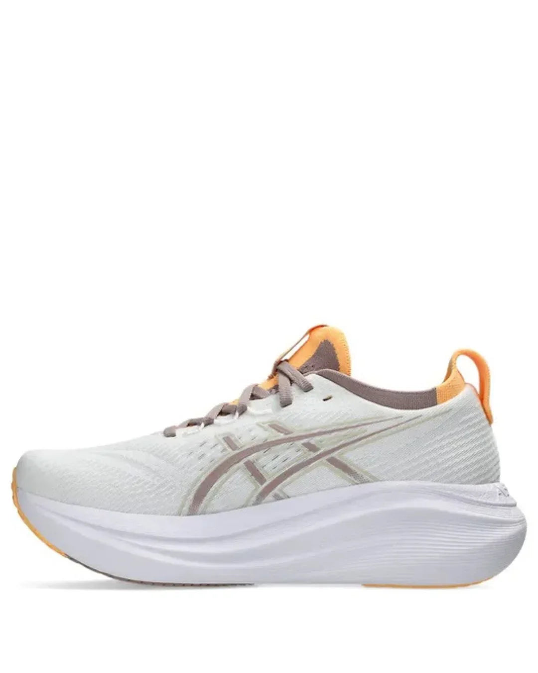 ASICS Gel Nimbus 27 Women Running Shoes - White/Fawn