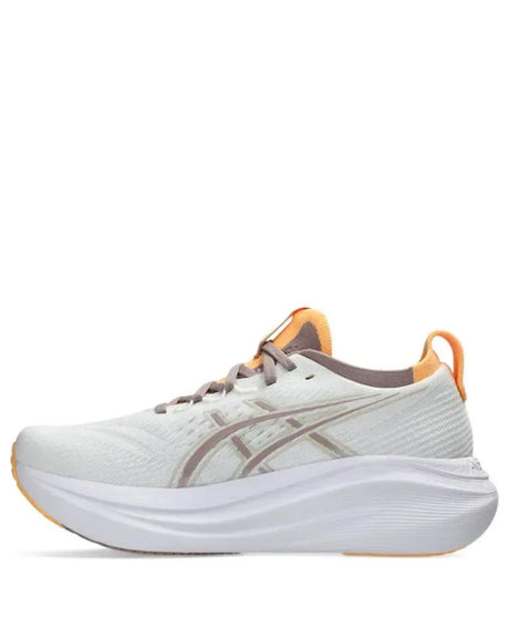 ASICS Gel Nimbus 27 Women Running Shoes - White/Fawn