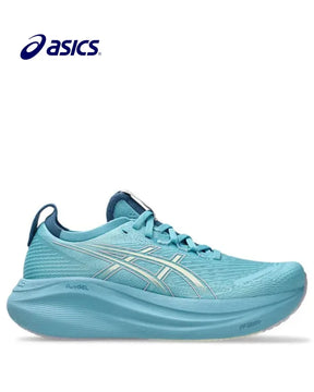 ASICS Gel Nimbus 27 Women Running Shoes - Still Water/Cream