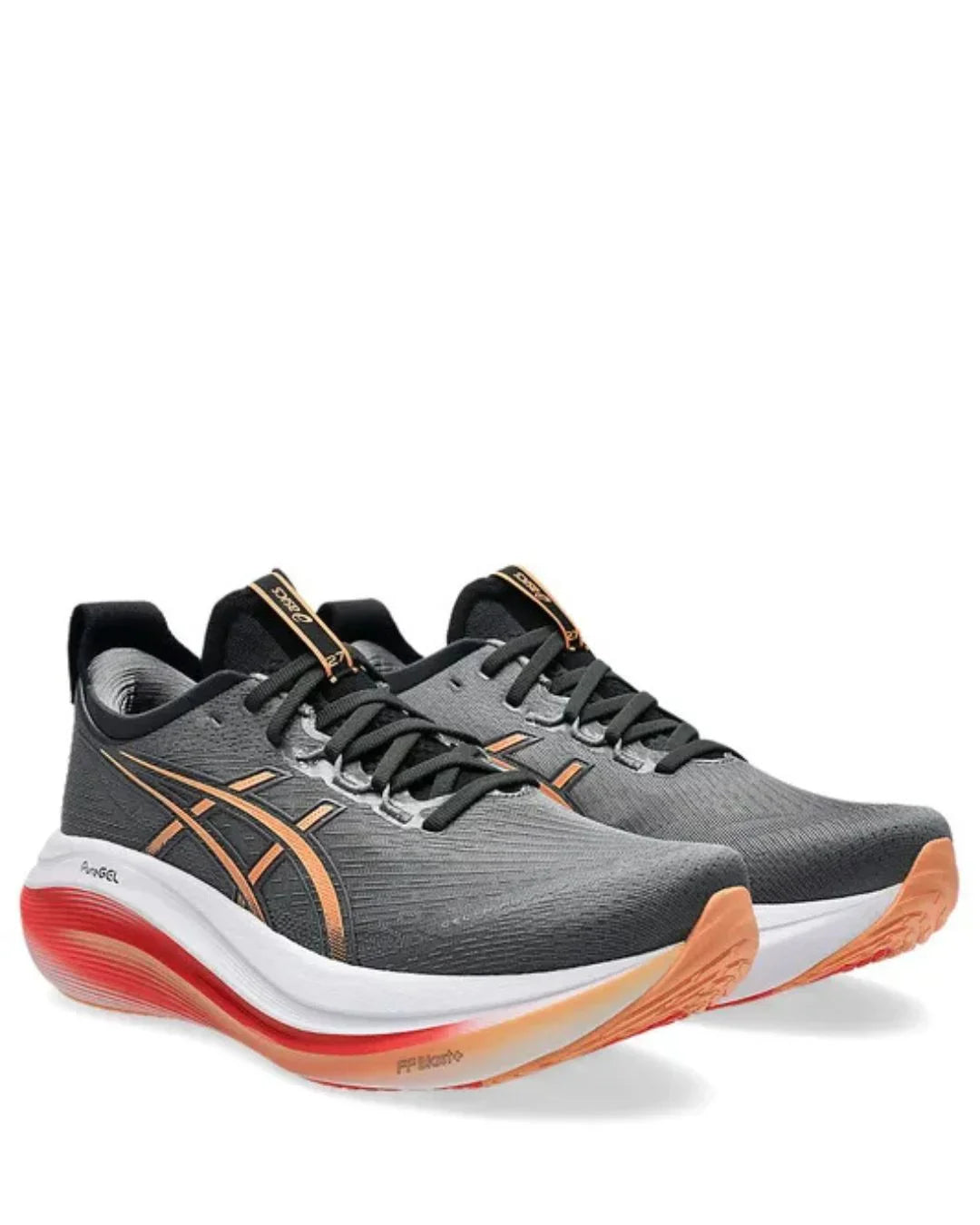 ASICS Gel Nimbus 27 Men Running Shoes - Carbon/Mojave