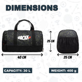 Cardio Wild Moss 31L Gym Fitness Workout Training Sports Travel Duffle Bag Separate Shoe Pocket Dry Wet Pocket Multipurpose Carry Bag Adjustable Strap Lightweight Sports Kit Men Women