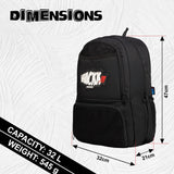 Strike Black 32L Football Basketball Volleyball Kitbag Shoe Ball Separate Pockets Equipment Bag Backpack| Soccer Bag| Boys Kids Adult Men| Mesh Shoe Ball Pocket| Bottle Holder| Easy Access Pocket Visit the WHACKK Store