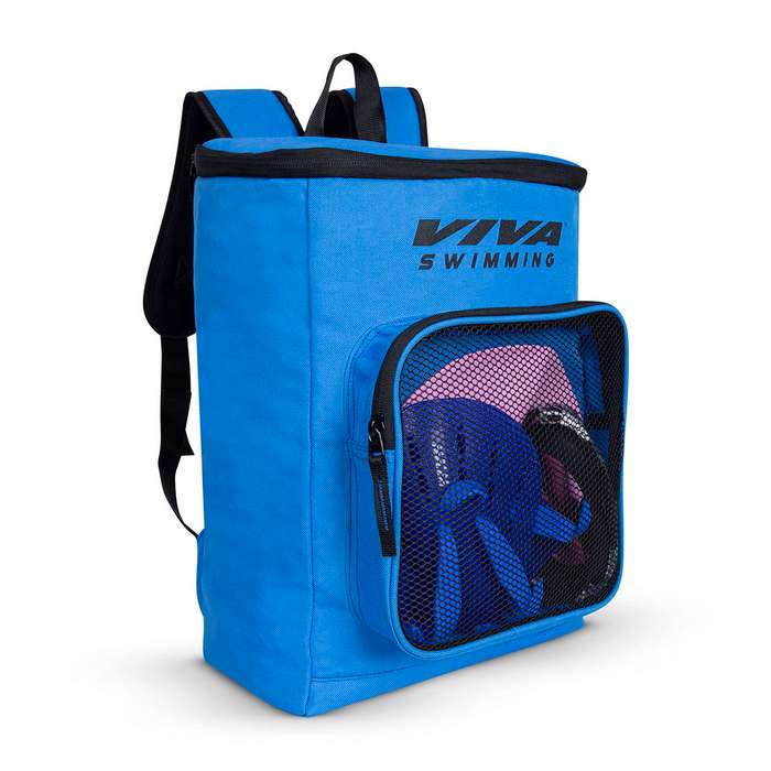 Viva Swimming Marine Kit Bag for Men/Women/Kids Accessories Goggle Cap Kickboard Water Proof with Compartments Big Mesh Water Proof Backpack for Swimming, Gym, Workout Gear & Travel Backpack