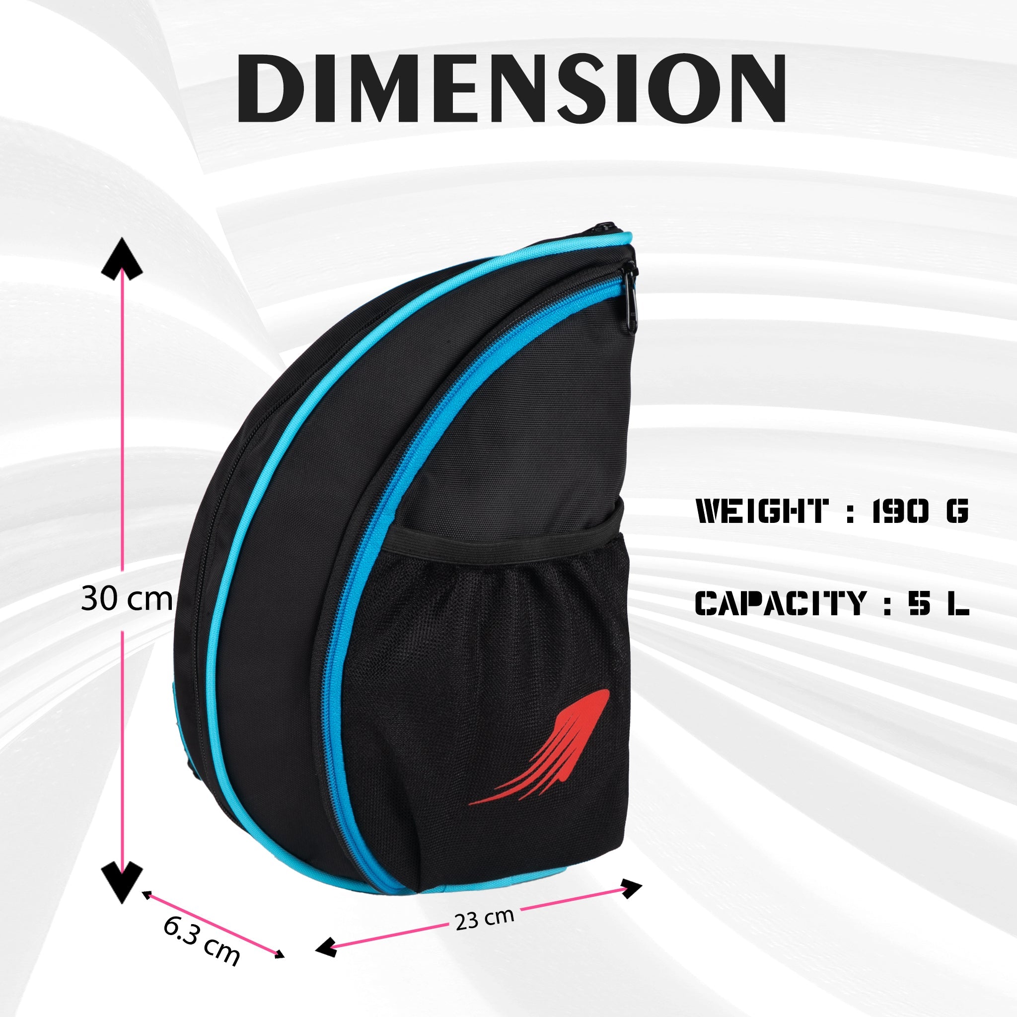 Twirl Black | Unisex Table Tennis Equipment Bag | Tennis Case | Racket Case | TT Bag Cover |Ping Pong Paddle Case|Case Bag Double-Sided |Professional |Bat Protector Pouch |Travel