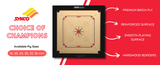 Synco Tournament Carrom Board 20mm ( Includes Synco Genius for Players Coin Set and Signature Striker ) | KIBI Sports