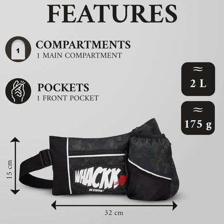 Alpine Wild Moss 2L Waist Bag / Marathon / Running / Fitness / trekking / hiking / camping / Lightweight Unisex