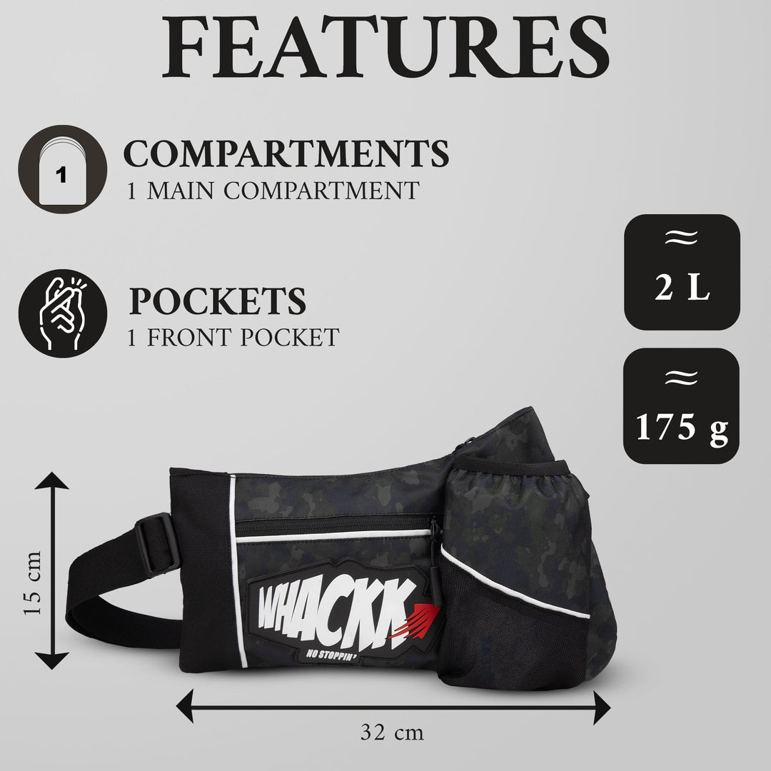 Alpine Wild Moss 2L Waist Bag / Marathon / Running / Fitness / trekking / hiking / camping / Lightweight Unisex