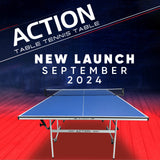 STAG GLOBAL Action Table Tennis Table Blue Top ,Thickness 16mm with 1 Table Cover, 2 TT Rackets, 6 Balls, 1 Clamp Net