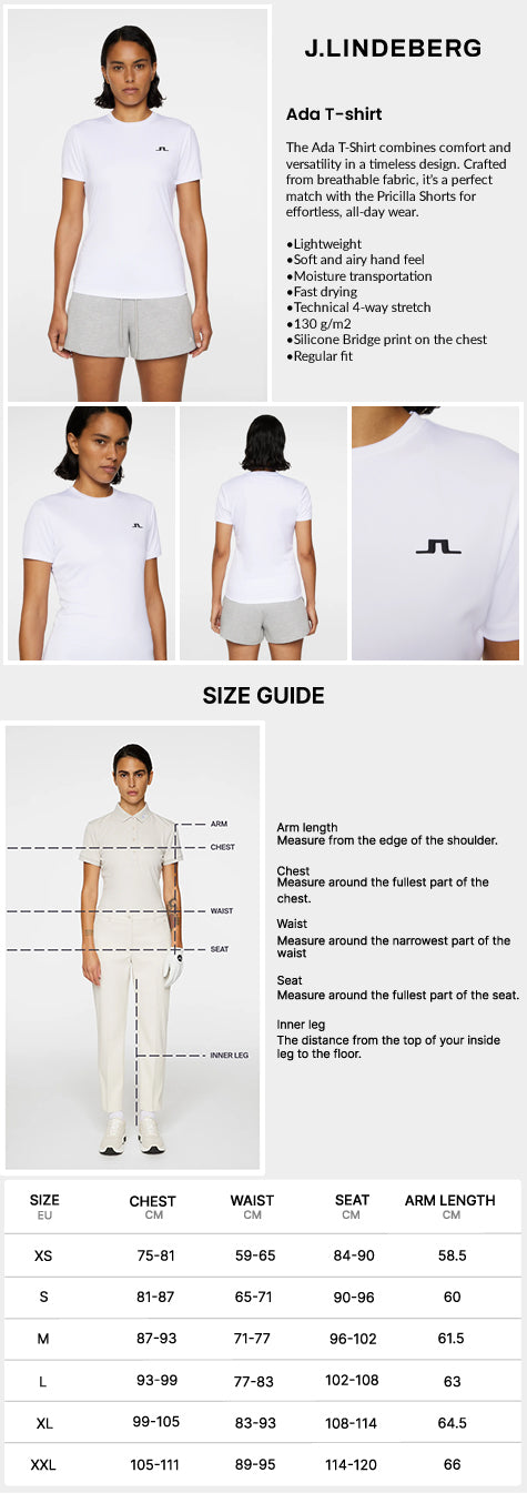 J Lindeberg Women’s Ada T-Shirt - White