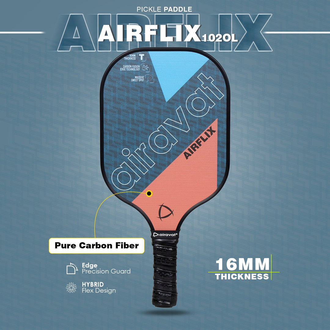 AIRFLIX PICKLEBALL PADDLE 102OL WITH BAG