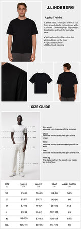 J Lindeberg Men's Alpha T-shirt - Black