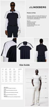 J Lindeberg Men's Anders Golf Polo - JL Navy