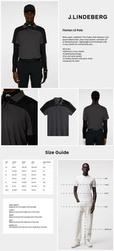 J Lindeberg Men's Anders Golf Polo - Asphalt