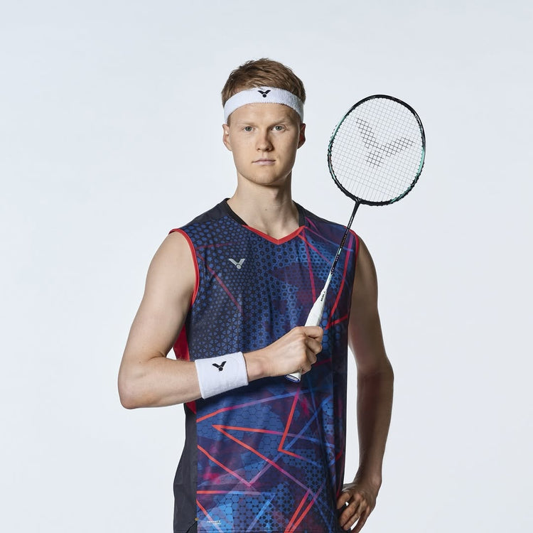 AuraSpeed 90K (ARS-90K) Metallic Badminton Racket (R Tale Turquoise) - Preferred by Anders Antonsen