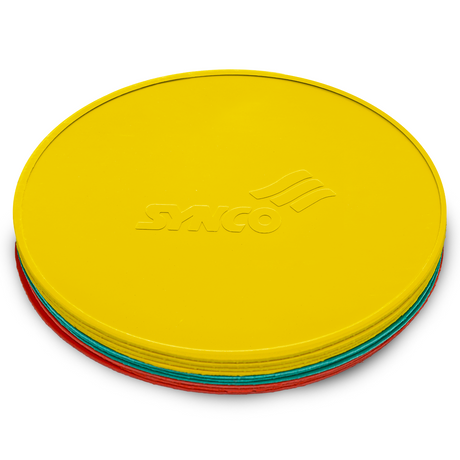 Synco Spot Rubber Markers 8 Inch (Set of 10) Multicolor - Training Equipments