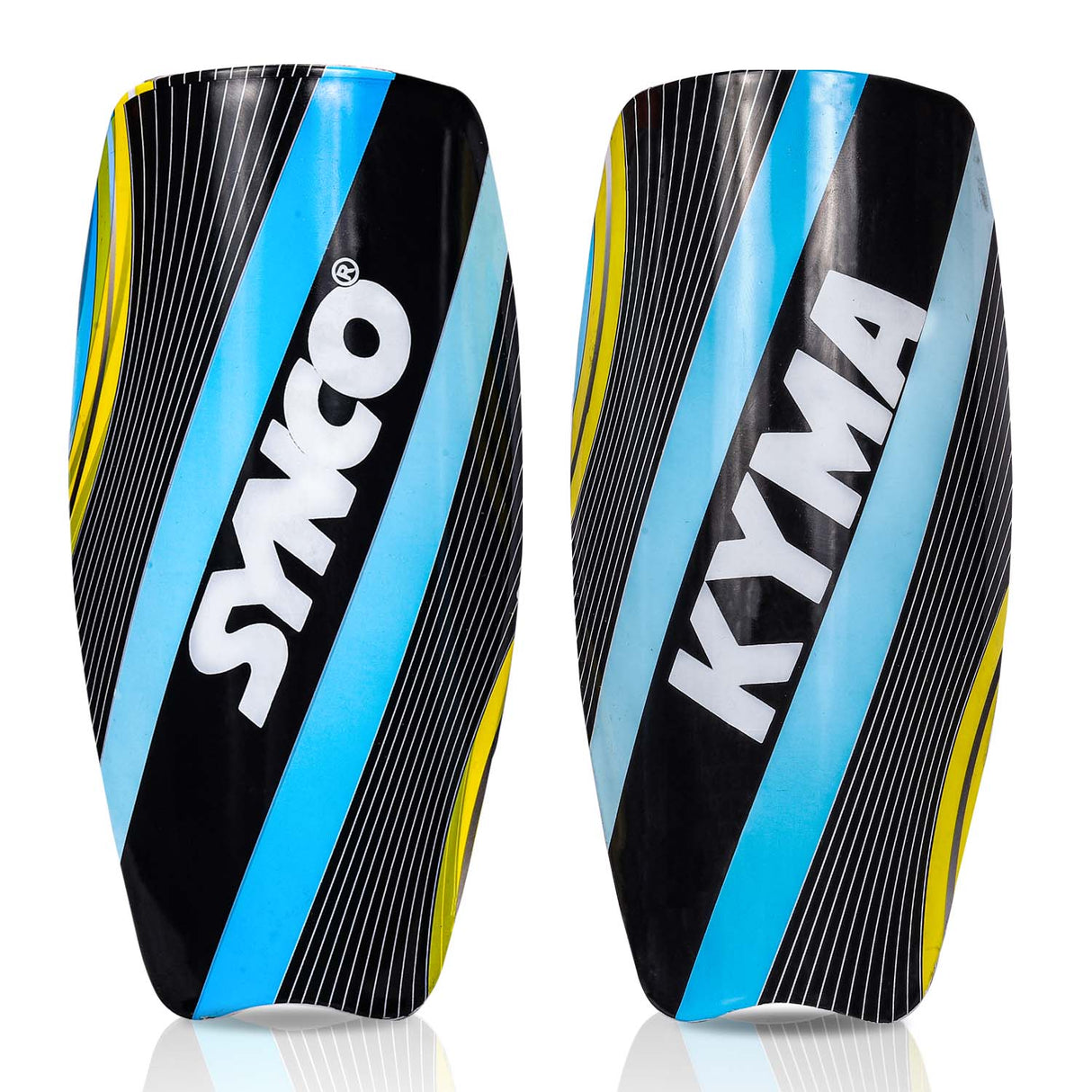 Synco Kyma Shin Guard for Football | Slipin Shin Guard | Medium Size (Pack of 2)