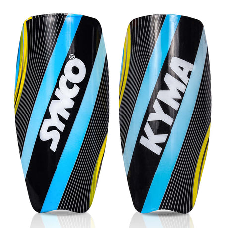 Synco Kyma Shin Guard for Football | Slipin Shin Guard | Medium Size (Pack of 2) - Shin Guards