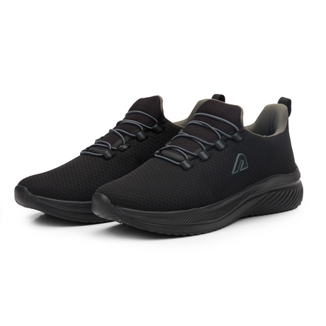Flexcush Men Walking Shoes - Black | Boldfit