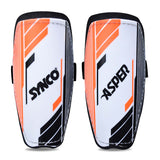 Synco Asper Shin Guard | Professional Shin Guard with Double Velcro Adjustable Strap | Medium Size (Pack of 2)
