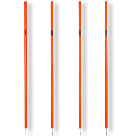 Synco Agility Slalom Spiked Poles (Set of 4) 5.5 ft - Training Equipments