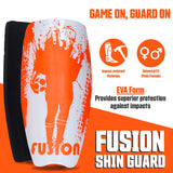 Synco Fusion Shin Guard for Football | Professional Slipin Shin Guard | Medium Size (Pack of 2)