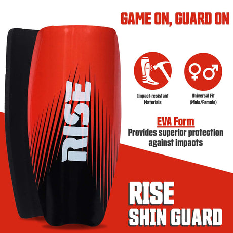 Synco Rise Shin Guard for Football | Slipin Shin Guard | Medium Size (Pack of 2)