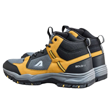 Trail King Hiking Shoes - Yellow | Boldfit
