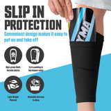 Synco Kyma Shin Guard for Football | Slipin Shin Guard | Medium Size (Pack of 2)