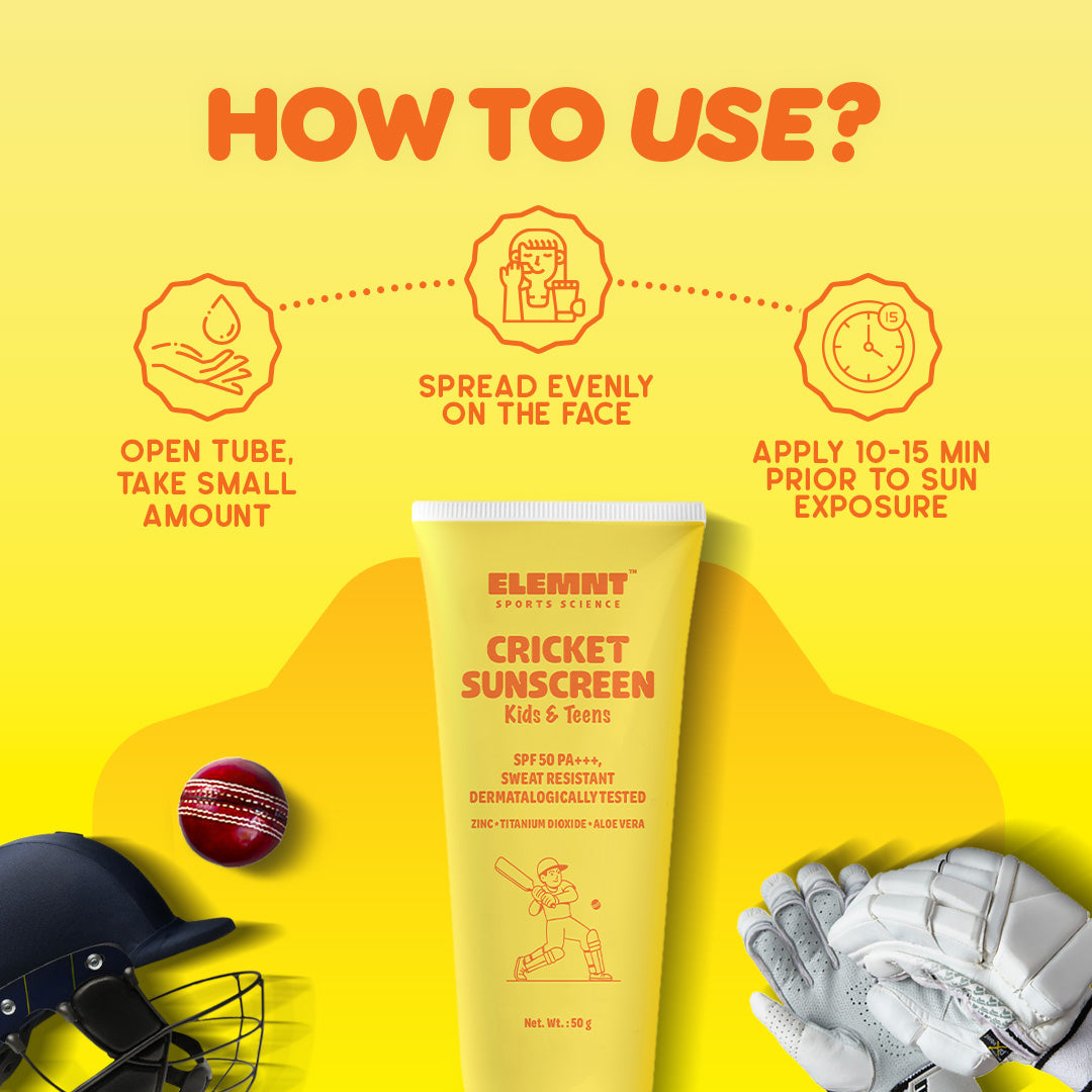Cricket sunscreen for kids & teens