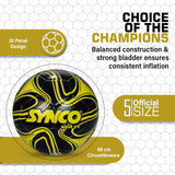 Synco Wave 2.0 Football | Training Football | PVC Machine Stitched | Soccer Ball Size 5