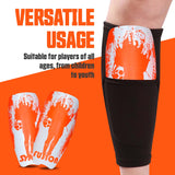 Synco Fusion Shin Guard for Football | Professional Slipin Shin Guard | Medium Size (Pack of 2)