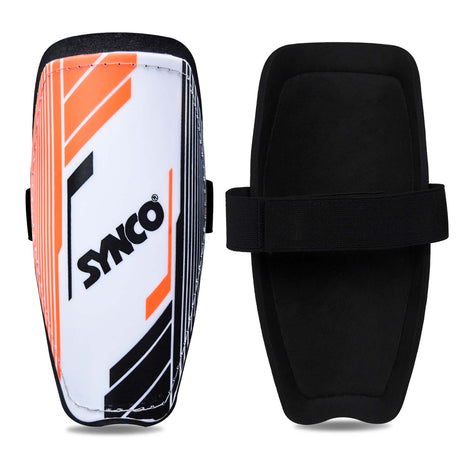 Synco Asper Shin Guard | Professional Shin Guard with Double Velcro Adjustable Strap | Medium Size (Pack of 2)