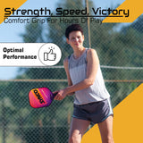 Synco Pickleball Paddle Set Latitude Pink | 1 Pickleball Racket and 2 Pickleballs with Carry Bag | Fiberglass Lightweight Racket with Cushion Comfort Grip