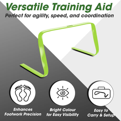 Synco Agility Flat/Round Hurdles (Set of 6) Orange/Green
