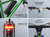T-Rex Pro 春季绿色自行车城市系列 EMotorad 自行车 | KIBI SPORTS