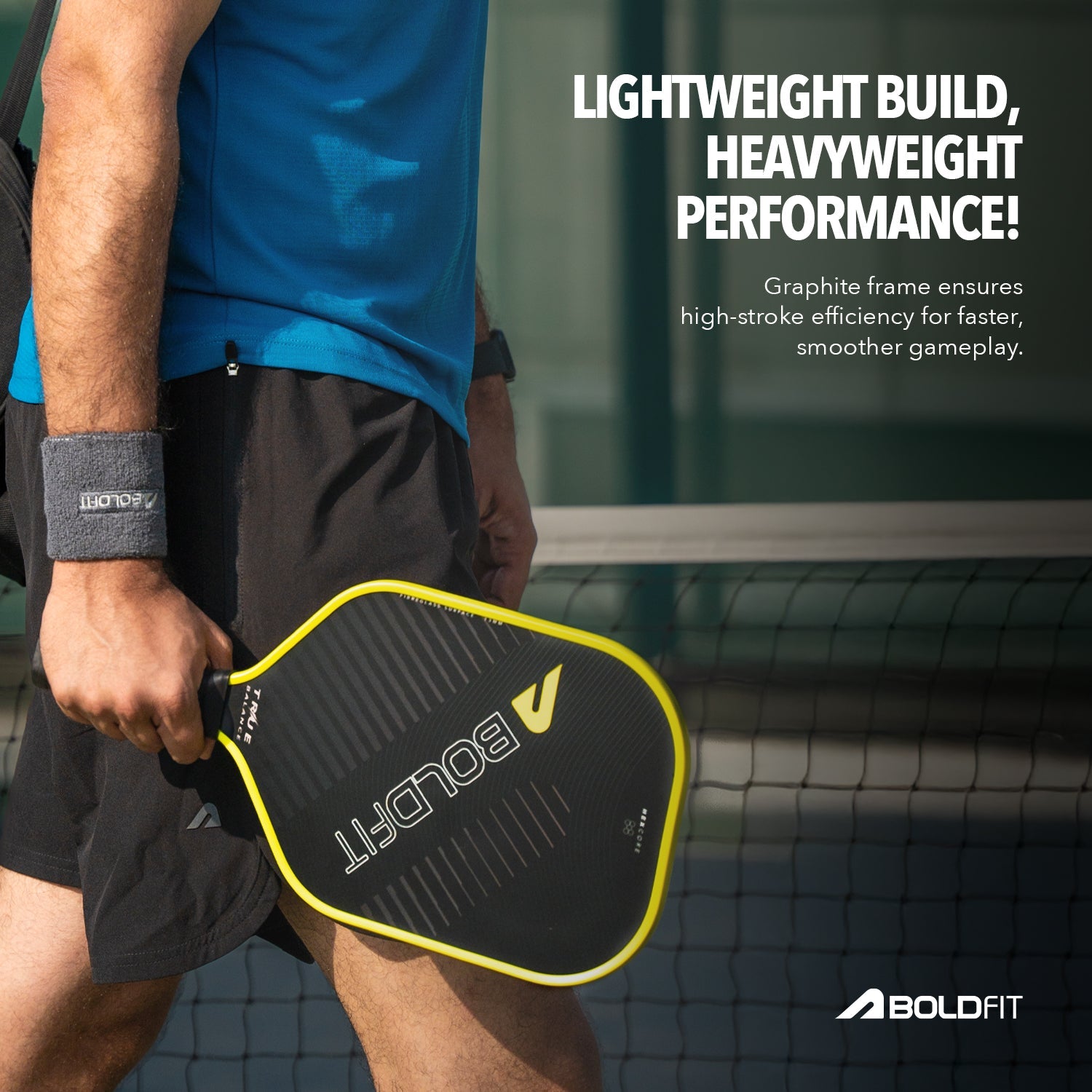 TrueBalance Pickle Ball Paddle - Black/Yellow