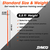 Synco Agility Slalom Spiked Poles (Set of 4) 5.5 ft