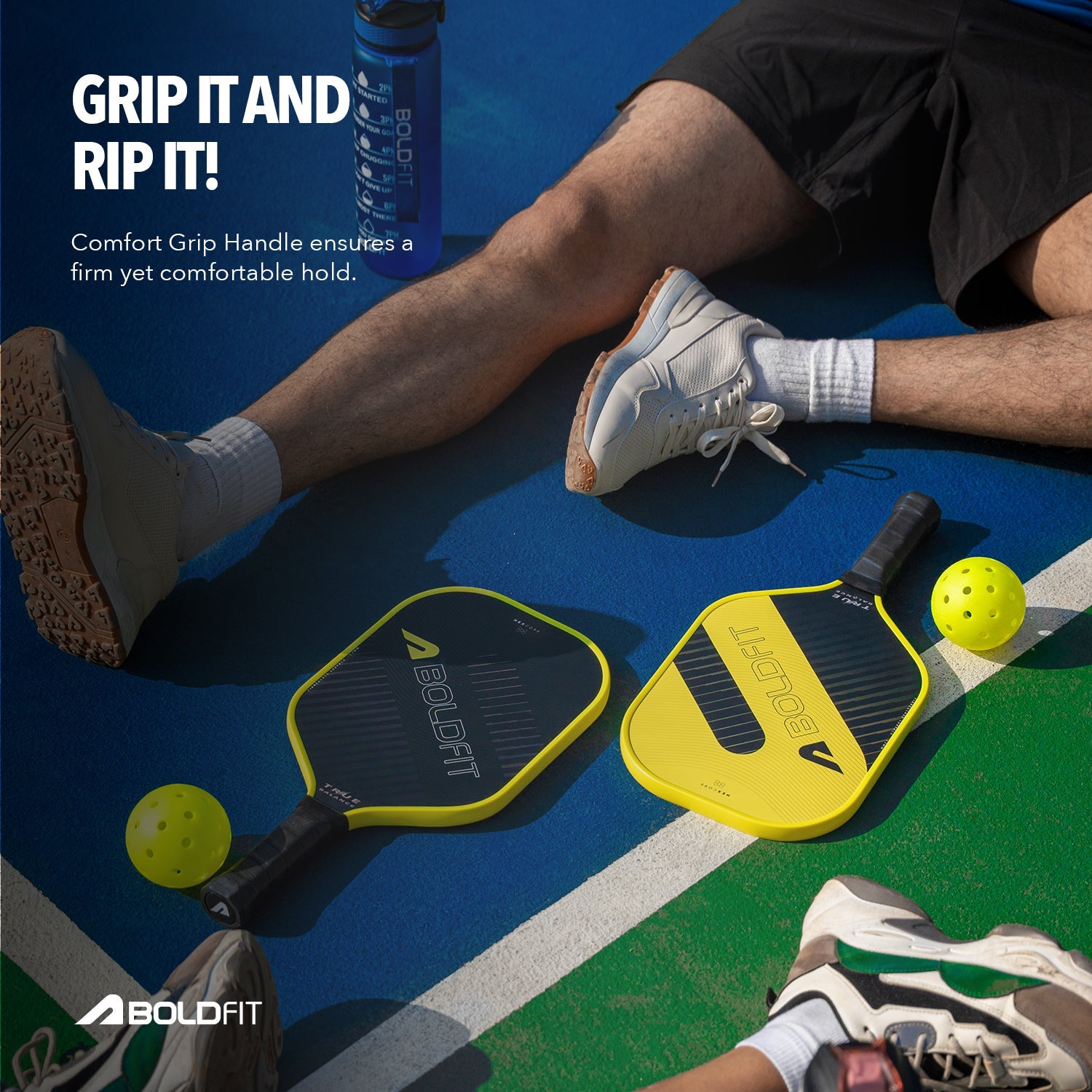 TrueBalance Pickle Ball Paddle - Black/Yellow