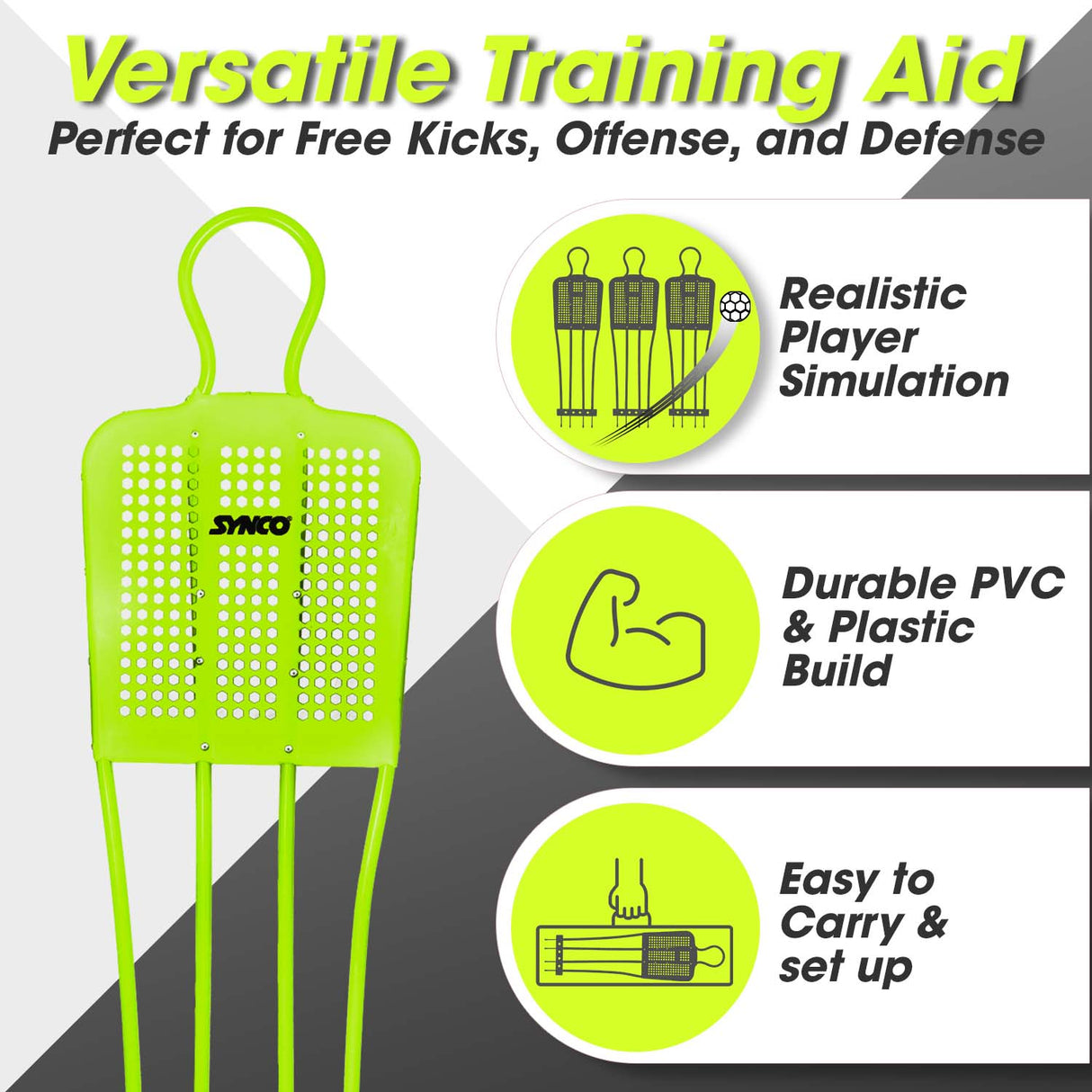 FKM - Free Kick Mannequin for Football Training (5.11 feet)