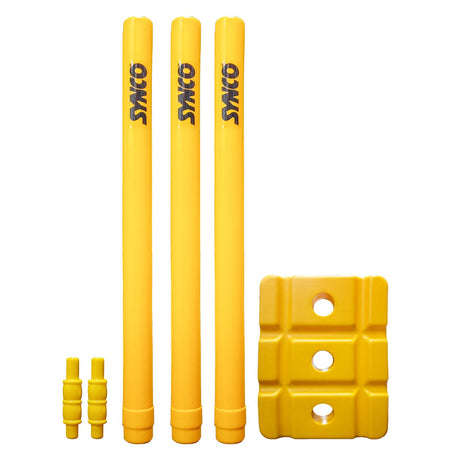 Synco Plastic Cricket set with Ball and Carry bag combo for Age Group | Size-5