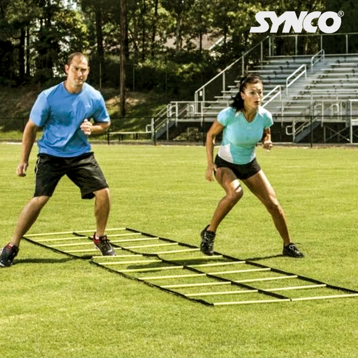 Synco Agility Speed Ladder -Adjustable (4m) Yellow