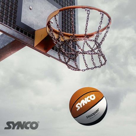 Synco Hooper series Men's Basketball (Size-7) Red-White-Blue