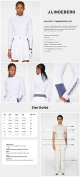 J Lindeberg Women’s Asa Soft Compression Top - White
