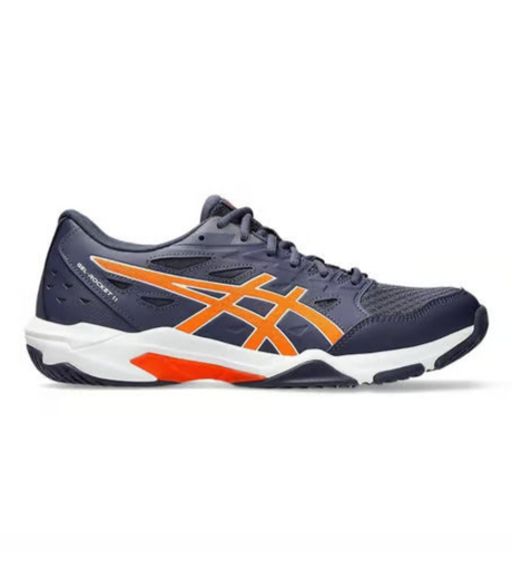 Asics GEL-ROCKET 11 Indoor Shoes (Indigo Fog/Nova Orange) | Noah Sports
