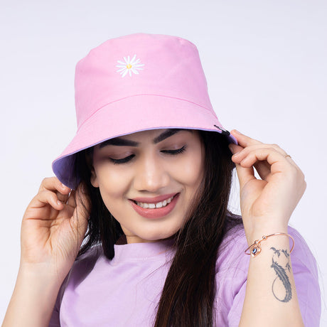 Bucket Hat Dual Colour RSL- Pink-Lilac | Omtex
