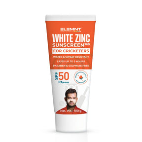 White zinc sunscreen
