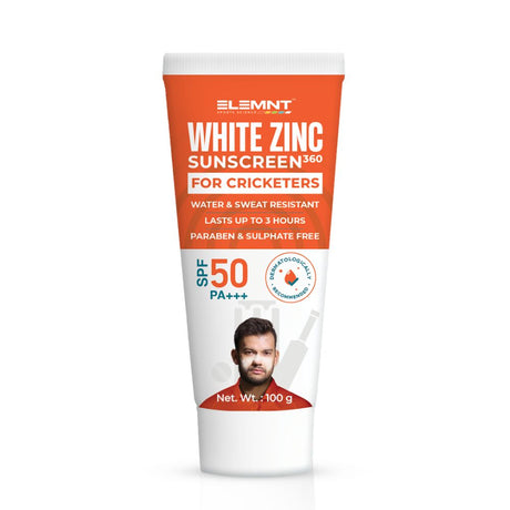 White zinc sunscreen