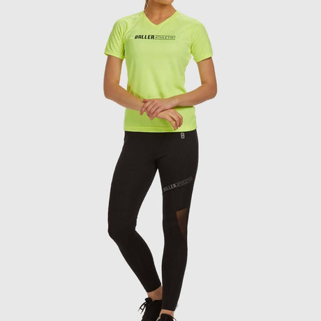 V-neck Performance Tees - Neon Yellow